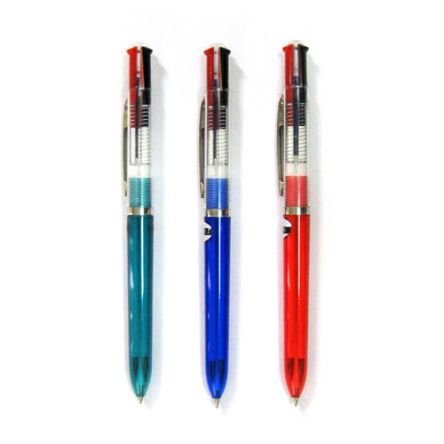 문화 3색 볼펜 (검정,빨강,파랑) 12개입 0.7mm