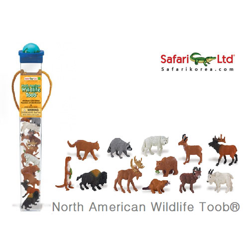 [Safari] 튜브-숲속동물 / 12종 동물모형 학습모형물