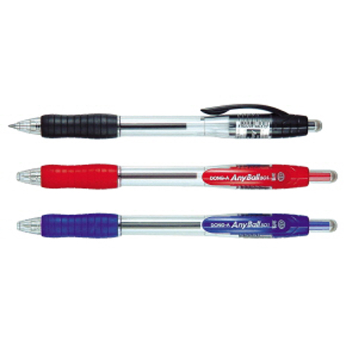 [동아] 볼펜 애니볼501 0.7mm (흑색,청색,적색) 12개입 유성펜