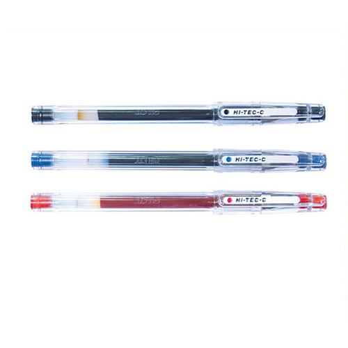 [PILOT] 하이테크C 펜 0.3mm 검정 파랑 빨강 1개입 유성 잉크펜