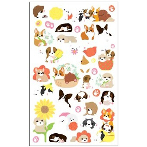 [레이테크] Charming Puppy sticker 15S-C559 (1매입) / 팬시스티커 / 다이어리스티커 / 동물스티커