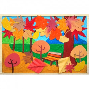 [감성쫑이] 종이접기&색칠공부_가을공원 (10묶음) / 가을만들기
