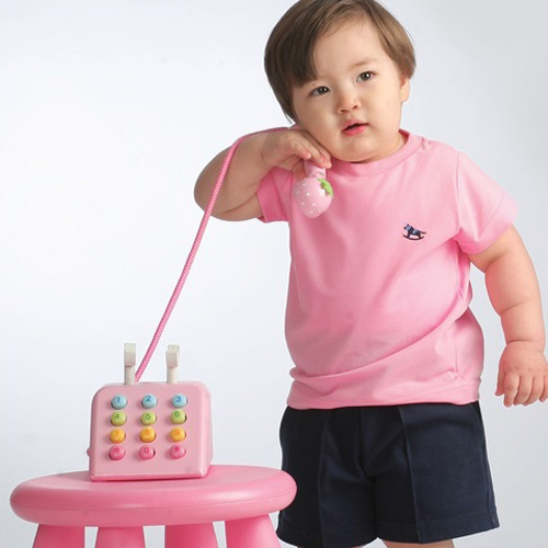[서울원복] 영아용 CC-5 핑크T / 유치원 어린이집 여름 단체티셔츠 단체선물 개별구매가능