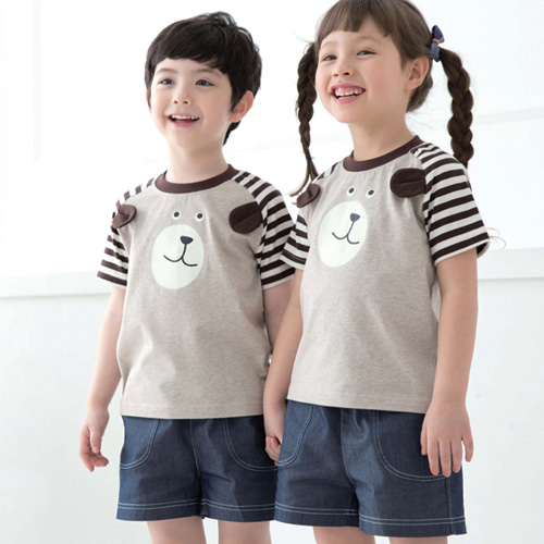 [리틀빔] S1602 (청지바지) /유치원 어린이집 하복 여름활동복