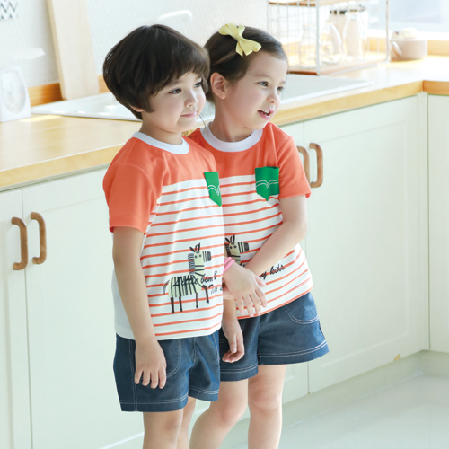 [리틀빔] S1701 (청지바지) / 하복 여름활동복 유치원 어린이집