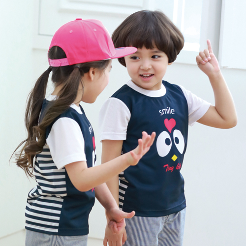[리틀빔] S1703 (청지바지) / 하복 여름활동복 유치원 어린이집
