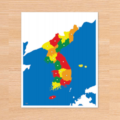 [몬테소리] 대한민국 지도 퍼즐(C0209) / 문화영역