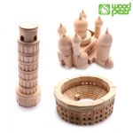 [우드피아] 건축 블럭 3종세트 / 원목 학습교구 우드피아