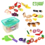 [우드피아] 원목식품SET / 원목 역할소꿉놀이 장난감 우드피아