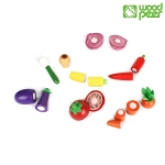[우드피아] 러블리푸드 - 채소 8종 / 원목 소꿉놀이 장난감 우드피아