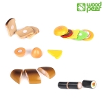 [우드피아] 러블리푸드 - 베이커리 6종 / 원목 소꿉놀이 장난감 우드피아