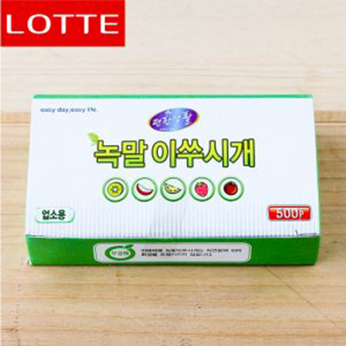 [롯데] 500p 편한생활 녹말 이쑤시개(업소용) (6.5cm) / 요지 일회용품