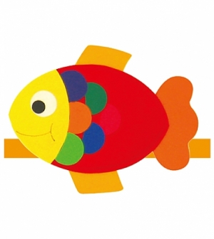 [청양토이] 동물머리띠 B세트-물고기 / 놀이인형 인형극