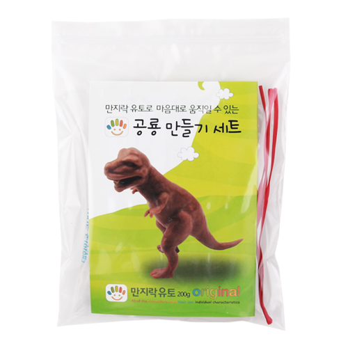 [이야코] 만지락 움직이는 공룡 만들기 세트 / 쌀과전분 점토 오일클레이 찰흙대용