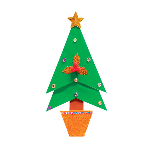 [색지청] 만들기노리 20 크리스마스트리 (5인용) / 종이접기 만들기패키지
