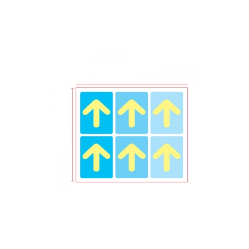[환타스틱스] 5쌍 파랑3 F-257 / 화살표 자리표시 미끄럼방지스티커