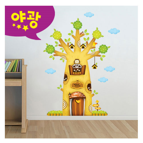 [환타스틱스] 사계절나무 MDM-004 / 야광 홈데코 벽면 인테리어 스티커