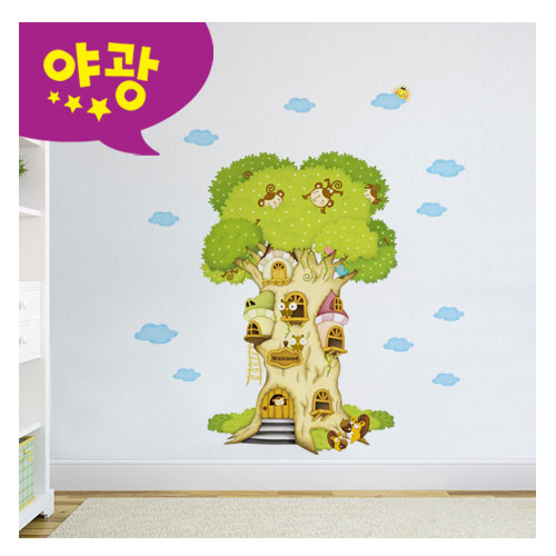 [환타스틱스] 나무 MDM-001 / 야광 홈데코 벽면 인테리어 스티커