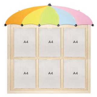 [공간작품] 우산알림판포켓식(A4-6칸) / 알림판 환경게시판
