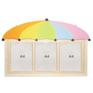 [공간작품] 우산알림판포켓식(A4-3칸) / 알림판 환경게시판