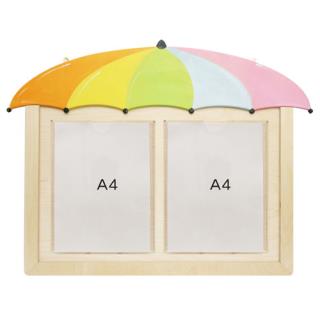 [공간작품] 우산알림판포켓식(A4-2칸) / 알림판 환경게시판