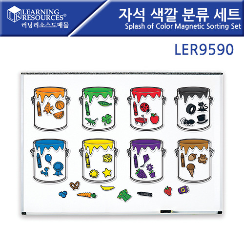 [가베가족] 자석 색깔 분류 세트 Splash of Color Magnetic Sorting Set [LER9590] / 자석 컬러 분류