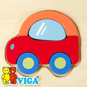 [Viga] 베이비 자동차 퍼즐 / 원목 조각 맞추기