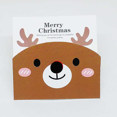 [야미데코] E04 크리스마스카드 (카드3+봉투3) / 크리스마스 성탄 축하카드 미니엽서