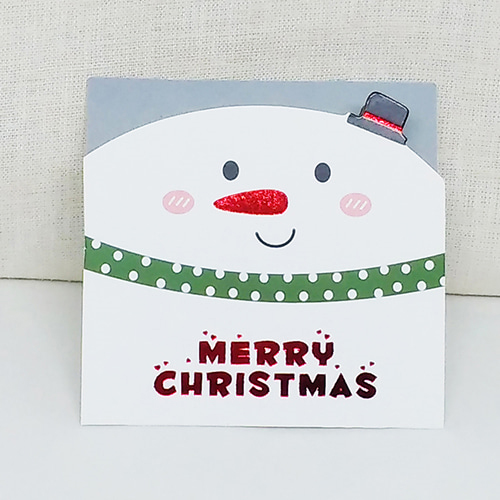 [야미데코] E15 크리스마스카드 (카드5+봉투5) / 크리스마스 성탄 축하카드 미니엽서