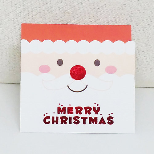 [야미데코] E16 크리스마스카드 (카드5+봉투5) / 크리스마스 성탄 축하카드 미니엽서