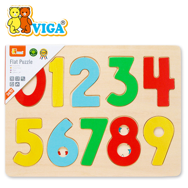 [Viga] 숫자 퍼즐 / 원목 블럭 맞추기