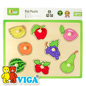 [Viga] 과일 꼭지퍼즐 / 원목 조각 맞추기