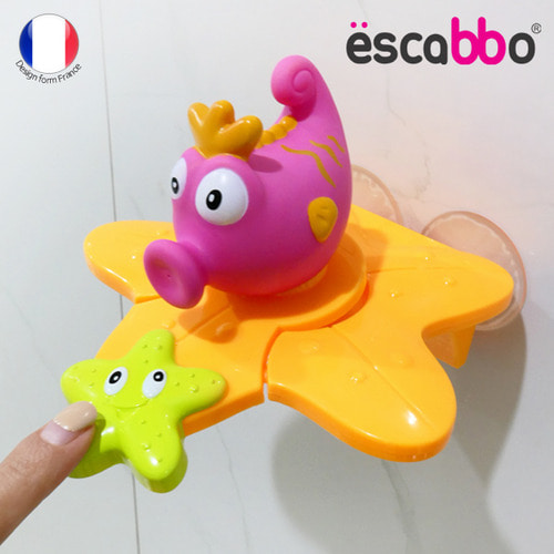 [에스까보] 두근두근 점프대 목욕놀이 3pcs / 영유아 목욕장난감